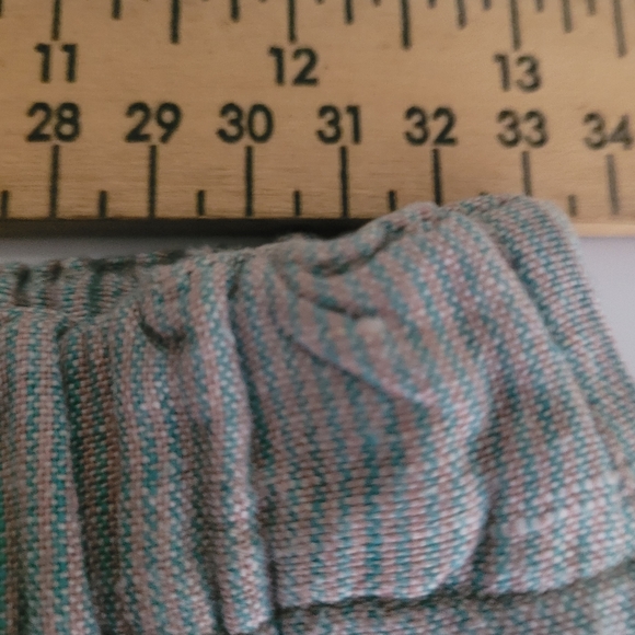 Flax 100% Linen Striped Wide Leg Pants Size M - Picture 12 of 15